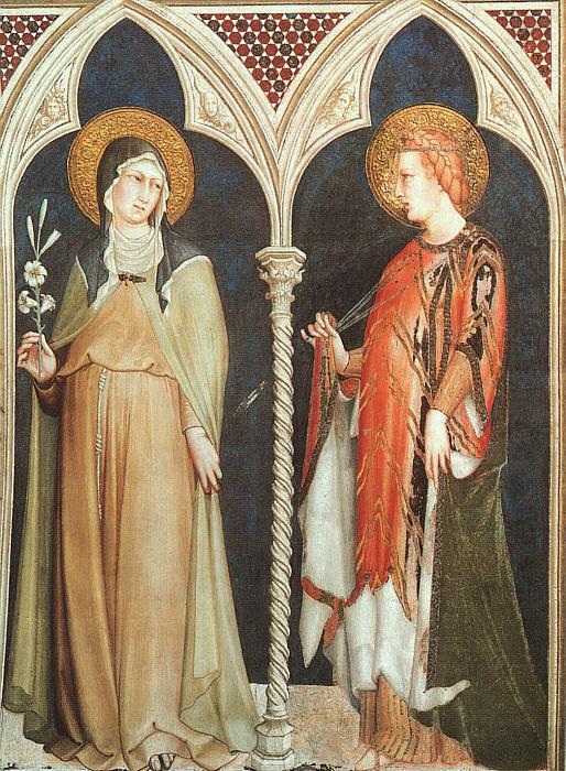 Simone Martini St.Clare and St.Elizabeth of Hungary